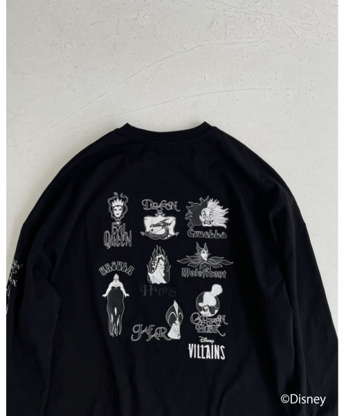 FIG&VIPER（フィグアンドバイパー）の「Disney villains BIG/long-sleeve T（Tシャツ/カットソー・レディース・ホワイト/ブラック・FREE）」の15枚目の写真