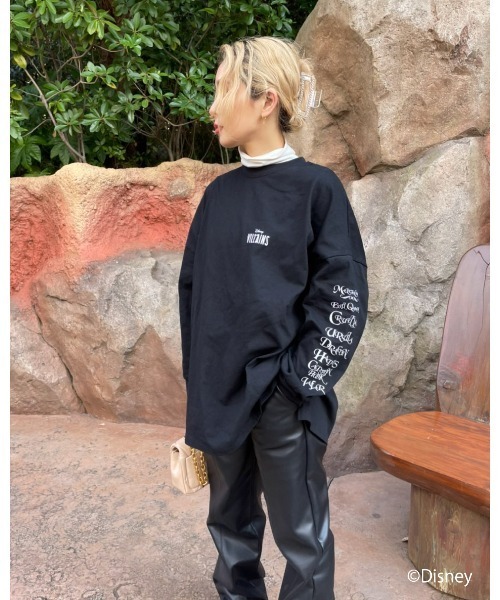 FIG&VIPER（フィグアンドバイパー）の「Disney villains BIG/long-sleeve T（Tシャツ/カットソー・レディース・ホワイト/ブラック・FREE）」の8枚目の写真