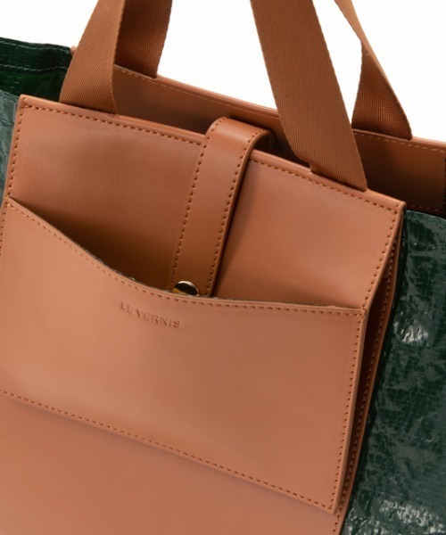 LE VERNIS(ル・ベルニ)の「LE VERNIS(ル・ベルニ)パックトートS(トートバッグ・レディース・ブラック/ネイビー/グリーン・FREE)」の8枚目の写真