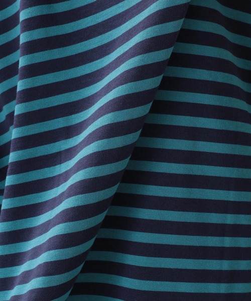 RAGEBLUE(レイジブルー)の「マリンボーダー/ビッグTシャツ(Tシャツ/カットソー・メンズ・ホワイト/ネイビー・MEDIUM/LARGE)」の14枚目の写真