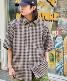 オーバールーズブロードレギュラーカラーS/Sシャツ ビッグシルエット半袖シャツ