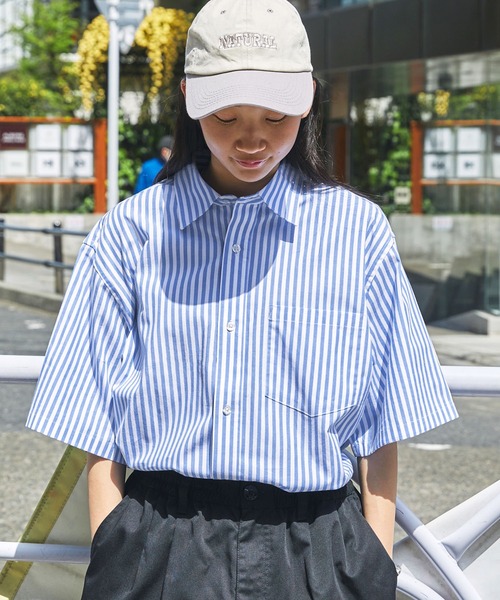 その他 S オーバールーズブロードレギュラーカラーS/Sシャツ ビッグ