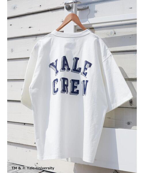 CRAFT STANDARD BOUTIQUE(クラフトスタンダードブティック)の「【別注】YALE ヘビーウェイトポケットTEE *◆(Tシャツ/カットソー・メンズ・チャコールグレー/オフホワイト/ダークネイビー・LL/M/L)」の4枚目の写真