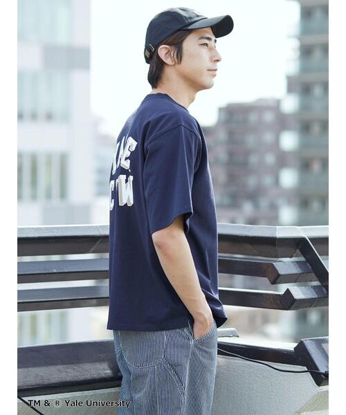 CRAFT STANDARD BOUTIQUE(クラフトスタンダードブティック)の「【別注】YALE ヘビーウェイトポケットTEE *◆(Tシャツ/カットソー・メンズ・チャコールグレー/オフホワイト/ダークネイビー・LL/M/L)」の8枚目の写真