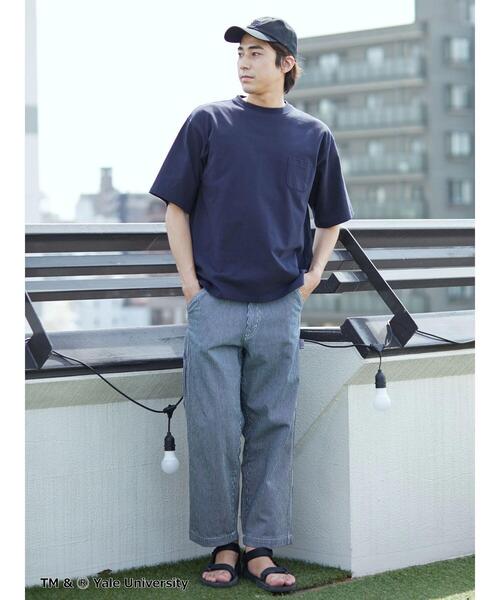 CRAFT STANDARD BOUTIQUE(クラフトスタンダードブティック)の「【別注】YALE ヘビーウェイトポケットTEE *◆(Tシャツ/カットソー・メンズ・チャコールグレー/オフホワイト/ダークネイビー・LL/M/L)」の10枚目の写真