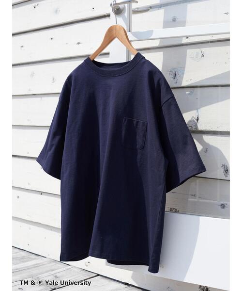 CRAFT STANDARD BOUTIQUE(クラフトスタンダードブティック)の「【別注】YALE ヘビーウェイトポケットTEE *◆(Tシャツ/カットソー・メンズ・チャコールグレー/オフホワイト/ダークネイビー・LL/M/L)」の13枚目の写真