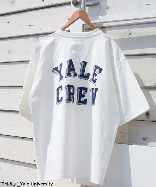 CRAFT STANDARD BOUTIQUE(クラフトスタンダードブティック)の「【別注】YALE ヘビーウェイトポケットTEE *◆(Tシャツ/カットソー・メンズ・チャコールグレー/オフホワイト/ダークネイビー・LL/M/L)」の2枚目の写真