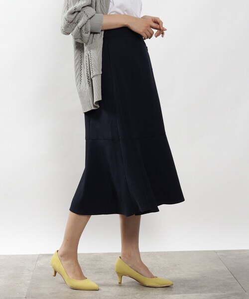 DRESKIP（ドレスキップ）の「◆前ボタンマーメイドスカート（スカート・レディース・ダークグリーン/ライトベージュ/ネイビー・02/03/04）」の12枚目の写真