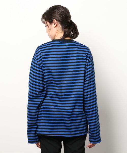 Figments(フィグメンツ)の「ボーダーロンT(Tシャツ/カットソー・レディース・ブルー/グリーン・FREE)」の12枚目の写真