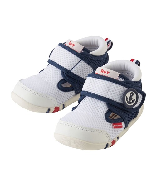 HOT BISCUITS（ホットビスケッツ）の「サマーファーストベビーシューズ（スニーカー・キッズ・ネイビー/ピンク/マルチ・11.5/13cm/12cm/12.5）」の2枚目の写真