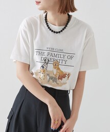 Firsthand | Firsthand/ファーストハンド オーガニックコットンアニマル S/S TEE / プリントTシャツ(Tシャツ/カットソー)