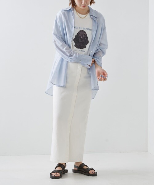 Firsthand（ファーストハンド）の「Firsthand/ファーストハンド オーガニックコットンアニマル S/S TEE / プリントTシャツ（Tシャツ/カットソー・レディース・ブラウン/オフホワイト/その他・ONE SIZE）」の5枚目の写真