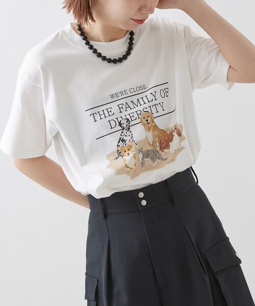 Firsthand（ファーストハンド）の「Firsthand/ファーストハンド オーガニックコットンアニマル S/S TEE / プリントTシャツ（Tシャツ/カットソー・レディース・ブラウン/オフホワイト/その他・ONE SIZE）」の13枚目の写真