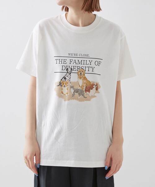 Firsthand（ファーストハンド）の「Firsthand/ファーストハンド オーガニックコットンアニマル S/S TEE / プリントTシャツ（Tシャツ/カットソー・レディース・ブラウン/オフホワイト/その他・ONE SIZE）」の15枚目の写真