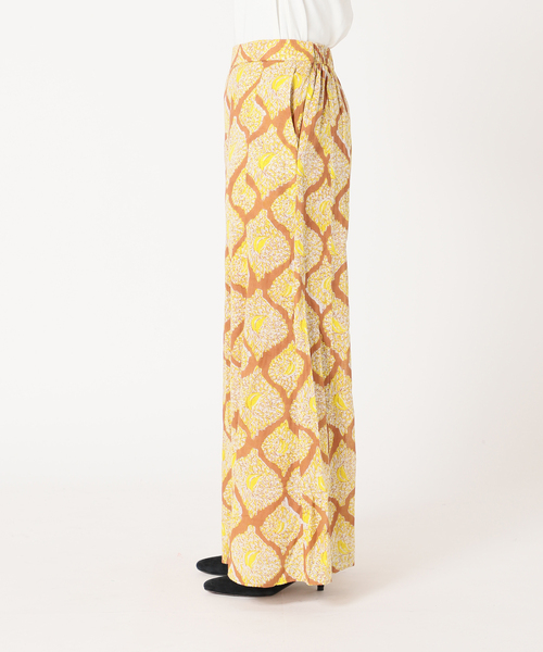 セール】【SARA MALLIKA/サラマリカ】COTTON BIG LEAF PRINTパンツ