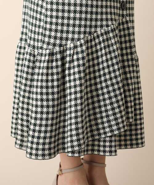 OPAQUE.CLIP(オペークドットクリップ)の「◆ギンガムマーメイドニットスカート(スカート・レディース・ブラック系4/ダークグリーン系4/イエロー系4・38)」の10枚目の写真