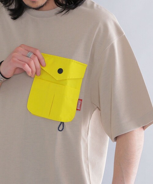 COLEMAN(コールマン)の「*【SHIPS別注】Coleman: 〈吸水速乾/UVカット〉 ポケット Tシャツ(Tシャツ/カットソー・メンズ・ホワイト/ブラック/ベージュ/オレンジ/ホワイト系その他・X-SMALL/SMALL/MEDIUM/LARGE)」の4枚目の写真