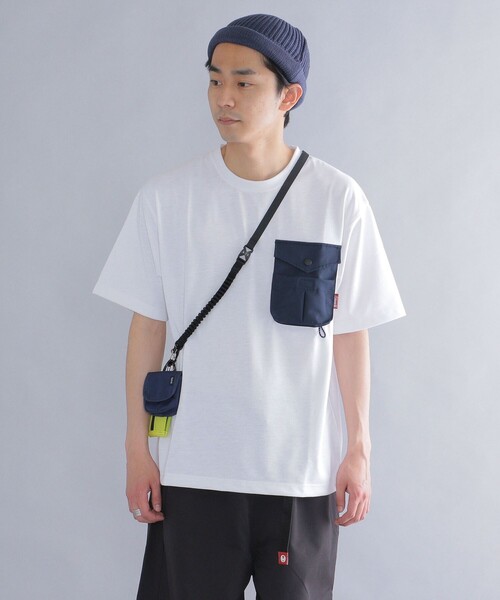 COLEMAN(コールマン)の「*【SHIPS別注】Coleman: 〈吸水速乾/UVカット〉 ポケット Tシャツ(Tシャツ/カットソー・メンズ・ホワイト/ブラック/ベージュ/オレンジ/ホワイト系その他・X-SMALL/SMALL/MEDIUM/LARGE)」の2枚目の写真