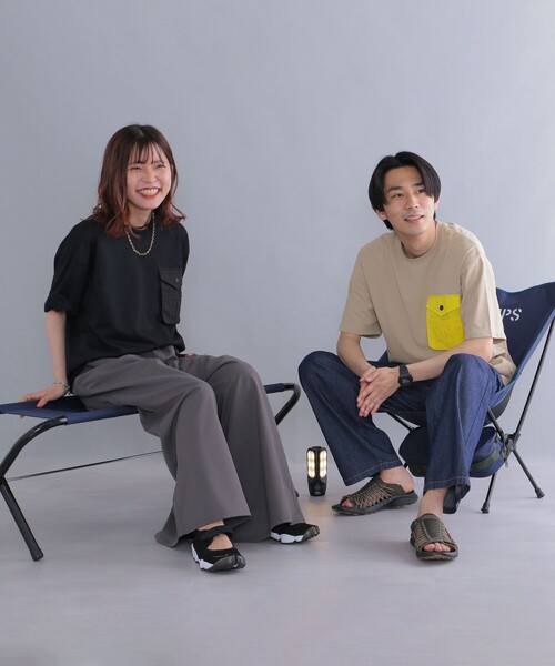 COLEMAN(コールマン)の「*【SHIPS別注】Coleman: 〈吸水速乾/UVカット〉 ポケット Tシャツ(Tシャツ/カットソー・メンズ・ホワイト/ブラック/ベージュ/オレンジ/ホワイト系その他・X-SMALL/SMALL/MEDIUM/LARGE)」の14枚目の写真