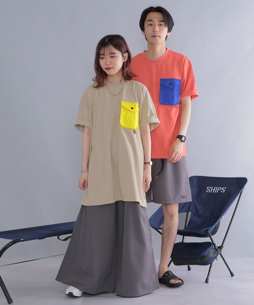 COLEMAN(コールマン)の「*【SHIPS別注】Coleman: 〈吸水速乾/UVカット〉 ポケット Tシャツ(Tシャツ/カットソー・メンズ・ホワイト/ブラック/ベージュ/オレンジ/ホワイト系その他・X-SMALL/SMALL/MEDIUM/LARGE)」の19枚目の写真
