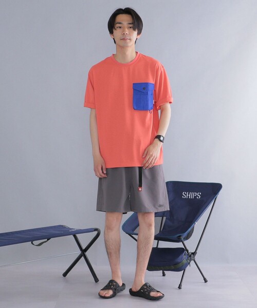 COLEMAN(コールマン)の「*【SHIPS別注】Coleman: 〈吸水速乾/UVカット〉 ポケット Tシャツ(Tシャツ/カットソー・メンズ・ホワイト/ブラック/ベージュ/オレンジ/ホワイト系その他・X-SMALL/SMALL/MEDIUM/LARGE)」の20枚目の写真