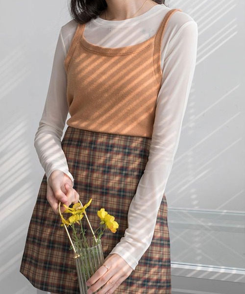 EPICKS（エピックス）の「ベーシックシースルーカラーロンT（Tシャツ/カットソー・レディース・ホワイト/ブラック/パープル/サックスブルー/ピンク/グリーン・FREE）」の9枚目の写真