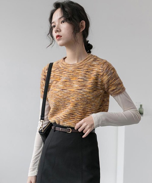 EPICKS（エピックス）の「ベーシックシースルーカラーロンT（Tシャツ/カットソー・レディース・ホワイト/ブラック/パープル/サックスブルー/ピンク/グリーン・FREE）」の10枚目の写真