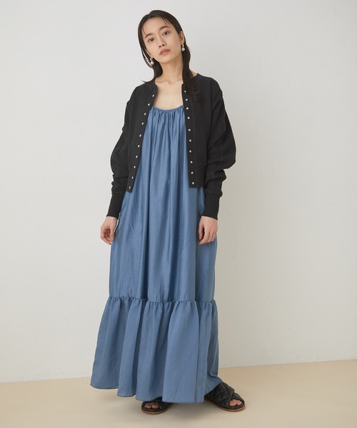 ADAM ET ROPE'（アダムエロペ）の「カーディガン（カーディガン/ボレロ・レディース・スミクロ・FREE）」の2枚目の写真