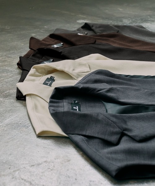 MONO-MART（モノマート）の「ナチュラルシャンブレーファブリック オーバーテーラードダブルジレベスト（ベスト・メンズ・ブラック/ダークブラウン/アイボリー/グレイッシュブルー/チャコール/ダークグリーン・M/L）」の9枚目の写真