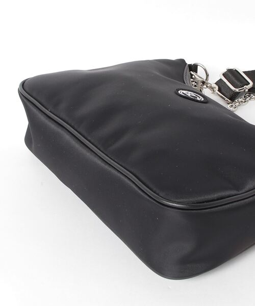 BASIC COTTON(ベーシックコットン)の「【BASIC COTTON/ベーシックコットン】NYLON HOBO BAG / 斜め掛けカバン ショルダーバッグ(ショルダーバッグ・メンズ・ブラック・ONE SIZE)」の3枚目の写真
