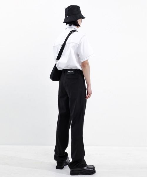 BASIC COTTON(ベーシックコットン)の「【BASIC COTTON/ベーシックコットン】NYLON HOBO BAG / 斜め掛けカバン ショルダーバッグ(ショルダーバッグ・メンズ・ブラック・ONE SIZE)」の11枚目の写真