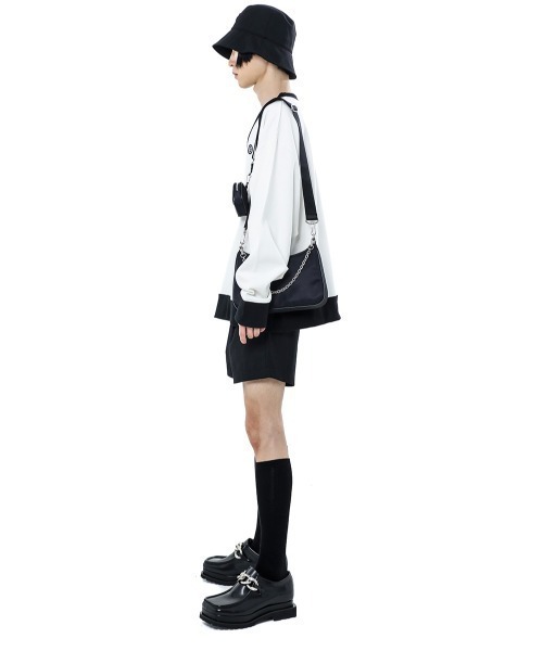 BASIC COTTON(ベーシックコットン)の「【BASIC COTTON/ベーシックコットン】NYLON HOBO BAG / 斜め掛けカバン ショルダーバッグ(ショルダーバッグ・メンズ・ブラック・ONE SIZE)」の19枚目の写真