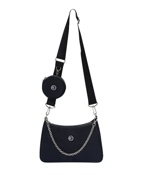 BASIC COTTON(ベーシックコットン)の「【BASIC COTTON/ベーシックコットン】NYLON HOBO BAG / 斜め掛けカバン ショルダーバッグ(ショルダーバッグ・メンズ・ブラック・ONE SIZE)」の16枚目の写真