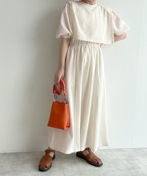 w closet | フェイクレイヤード半袖ワンピース(ワンピース)