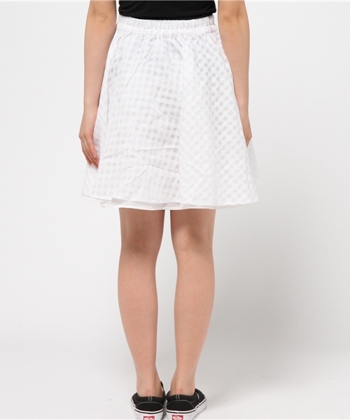 WEGO（ウィゴー）の「WEGO/リバーシブルオーガンジーフレアスカート（スカート・レディース・オフホワイト/ブラック/ライトパープル・FREE）」の11枚目の写真