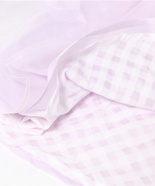 WEGO（ウィゴー）の「WEGO/リバーシブルオーガンジーフレアスカート（スカート・レディース・オフホワイト/ブラック/ライトパープル・FREE）」の15枚目の写真