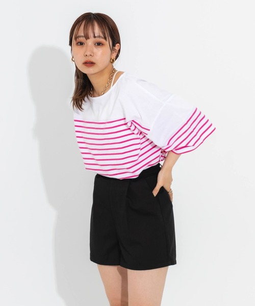 nemne store（ネンネストア）の「【セットアップ可能】タック入りショートパンツ（その他パンツ・レディース・ブラック/ベージュ/アイボリー・フリー）」の21枚目の写真