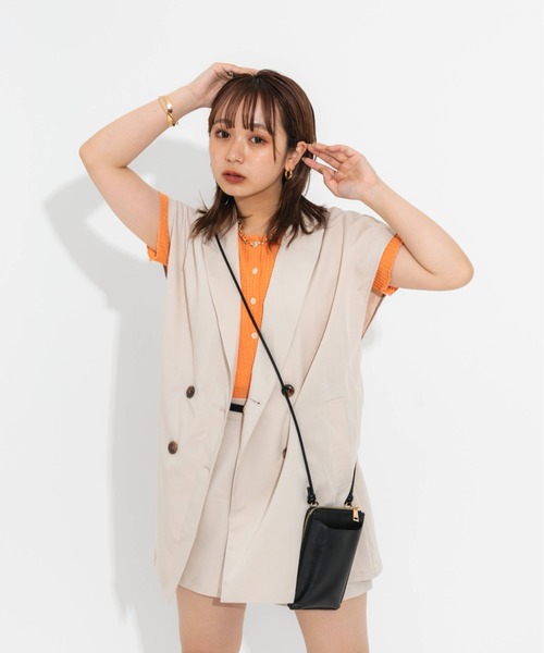 nemne store（ネンネストア）の「【セットアップ可能】タック入りショートパンツ（その他パンツ・レディース・ブラック/ベージュ/アイボリー・フリー）」の7枚目の写真