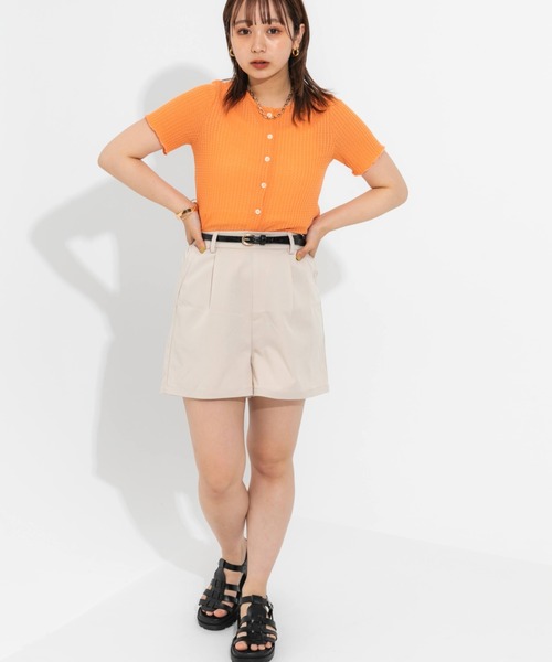 nemne store（ネンネストア）の「【セットアップ可能】タック入りショートパンツ（その他パンツ・レディース・ブラック/ベージュ/アイボリー・フリー）」の18枚目の写真