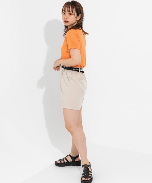 nemne store（ネンネストア）の「【セットアップ可能】タック入りショートパンツ（その他パンツ・レディース・ブラック/ベージュ/アイボリー・フリー）」の10枚目の写真