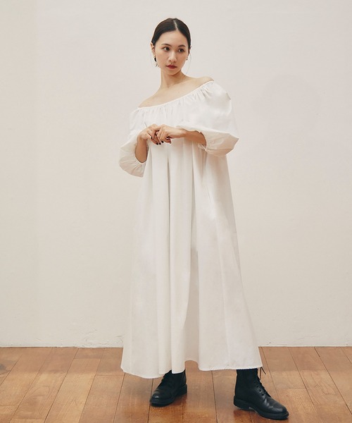 RANDEBOO（ランデブー）の「Balloon dress（ワンピース・レディース・ブルー/ブラック/ホワイト/パープル・FREE）」の16枚目の写真