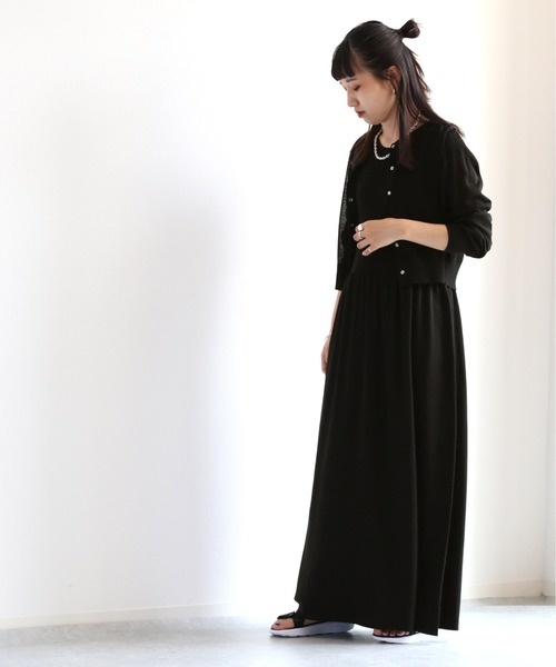 cepo(セポ)の「【セットアイテム】サマーニットカーディガン+ノースリーブワンピース(ワンピース・レディース・ブラック/オレンジ/グリーン・M)」の10枚目の写真