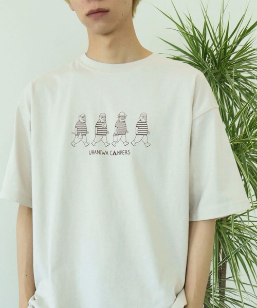 CRAFT STANDARD BOUTIQUE(クラフトスタンダードブティック)の「URANIWACAMPERS プリントTEE *(Tシャツ/カットソー・レディース・A/B/C/D/E/F・LL/M/L)」の1枚目の写真