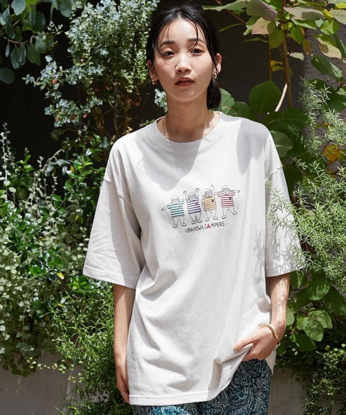 CRAFT STANDARD BOUTIQUE(クラフトスタンダードブティック)の「URANIWACAMPERS プリントTEE *(Tシャツ/カットソー・レディース・A/B/C/D/E/F・LL/M/L)」の5枚目の写真