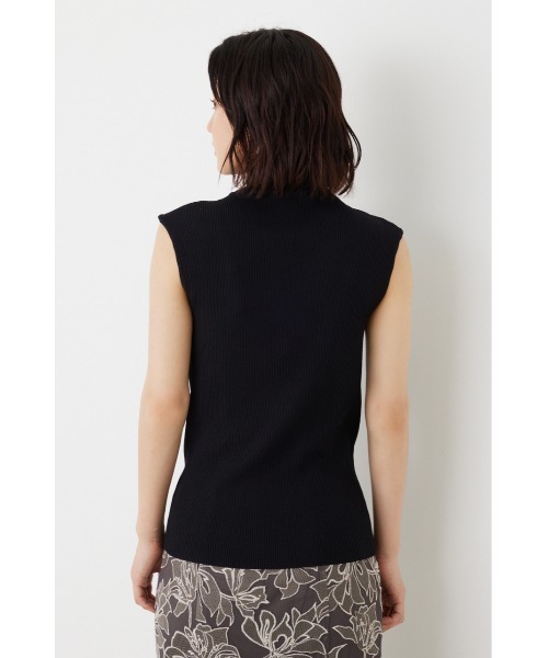 rienda（リエンダ）の「アシンメトリードレープハイネックニットトップス（Tシャツ/カットソー・レディース・ブラック/ベージュ/パープル/オレンジ・FREE）」の7枚目の写真