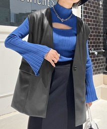 PAGEBOY | エコレザージレ(その他アウター)