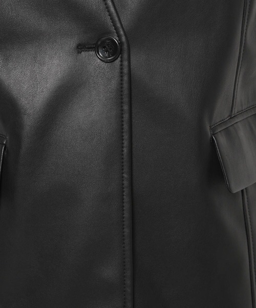 PAGEBOY（ページボーイ）の「エコレザージレ（その他アウター・レディース・ブラック/オフホワイト・FREE）」の17枚目の写真