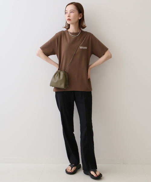 SLOBE IENA(スローブイエナ)の「Swimming Club TEE(Tシャツ/カットソー・レディース・ブラウン/サックスブルー・FREE)」の3枚目の写真