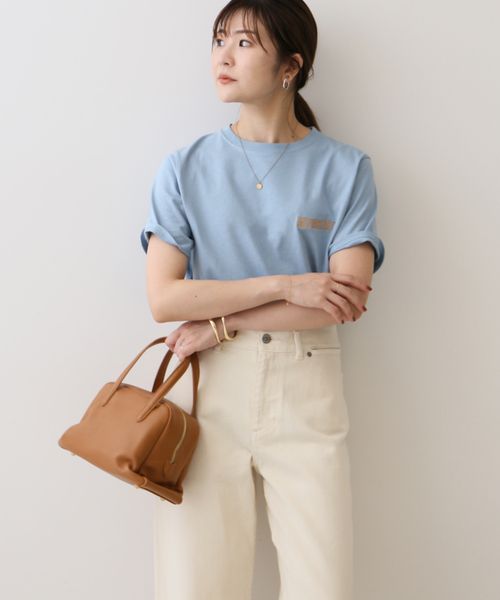 SLOBE IENA(スローブイエナ)の「Swimming Club TEE(Tシャツ/カットソー・レディース・ブラウン/サックスブルー・FREE)」の21枚目の写真