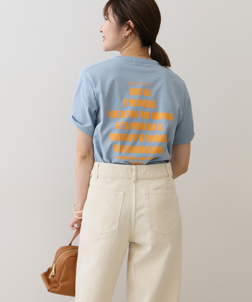 SLOBE IENA(スローブイエナ)の「Swimming Club TEE(Tシャツ/カットソー・レディース・ブラウン/サックスブルー・FREE)」の18枚目の写真